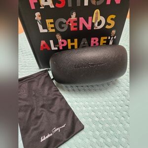 Salvatore Ferragamo Black Glasses Case With Glasses Pouch